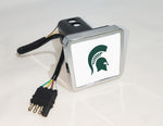 Michigan State Spartans NCAA Hitch Cover LED Brake Light for Trailer