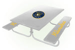 Milwaukee Brewers MLB Picnic Table Bench Chair Set Outdoor Cover