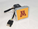 Minnesota Golden Gophers NCAA Hitch Cover LED Brake Light for Trailer