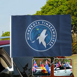 Minnesota Timberwolves NBA Car Window Flag