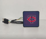 Minnesota Twins MLB Hitch Cover LED Brake Light for Trailer