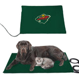 Minnesota Wild NHL Pet Heating Pad Constant Heated Mat