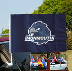 Monmouth Hawks NCAAB Car Window Flag