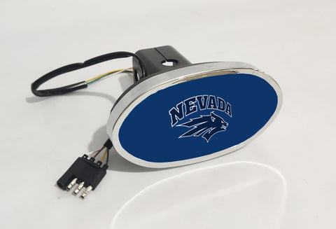 Nevada Wolf Pack NCAA Hitch Cover LED Brake Light for Trailer