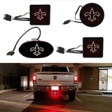 New Orleans Saints NFL Hitch Cover LED Brake Light for Trailer