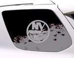 New York Islanders NHL Rear Side Quarter Window Vinyl Decal Stickers Fits Toyota 4Runner