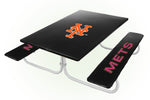 New York Mets MLB Picnic Table Bench Chair Set Outdoor Cover