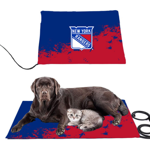 New York Rangers NHL Pet Heating Pad Constant Heated Mat
