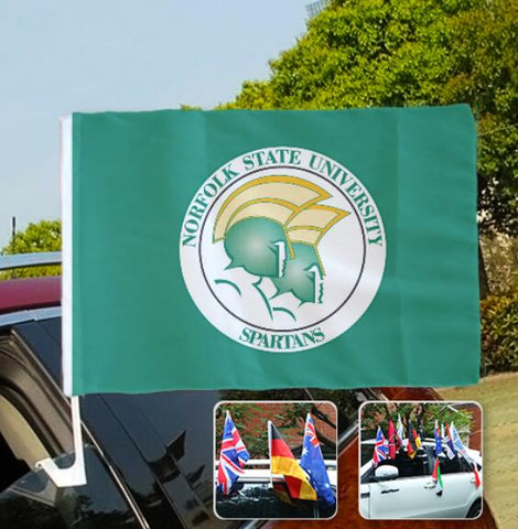 Norfolk State Spartans NCAAB NCAAB Car Window Flag