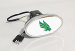 North Texas Mean Green NCAA Hitch Cover LED Brake Light for Trailer