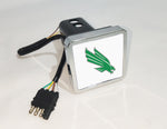 North Texas Mean Green NCAA Hitch Cover LED Brake Light for Trailer