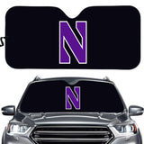 Northwestern Wildcats NCAA Car Windshield Sun Shade Universal Fit Sunshade