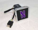Northwestern Wildcats NCAA Hitch Cover LED Brake Light for Trailer