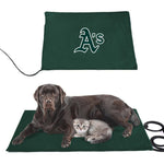 Oakland Athletics MLB Pet Heating Pad Constant Heated Mat