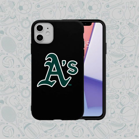 Phone Case Rubber Plastic MLB-Oakland Athletics  Print