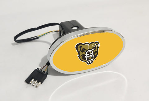Oakland Golden Grizzlies NCAA Hitch Cover LED Brake Light for Trailer