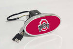 Ohio State Buckeyes NCAA Hitch Cover LED Brake Light for Trailer