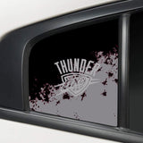 Oklahoma City Thunder NBA Rear Side Quarter Window Vinyl Decal Stickers Fits Dodge Charger