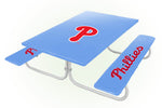 Philadelphia Phillies MLB Picnic Table Bench Chair Set Outdoor Cover