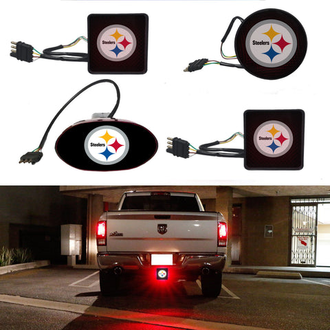 Pittsburgh Steelers NFL Hitch Cover LED Brake Light for Trailer