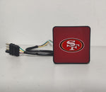 San Francisco 49ers NFL Hitch Cover LED Brake Light for Trailer