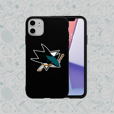 Phone Case Rubber Plastic NHL-San Jose Sharks Print