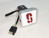 Stanford Cardinal NCAA Hitch Cover LED Brake Light for Trailer