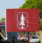 Stanford Cardinal NCAAB Car Window Flag
