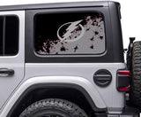 Tampa Bay Lightning NHL Rear Side Quarter Window Vinyl Decal Stickers Fits Jeep Wrangler