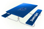 Tampa Bay Lightning NHL Picnic Table Bench Chair Set Outdoor Cover