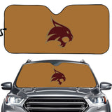 Texas State Bobcats NCAA Car Windshield Sun Shade Universal Fit Sunshade