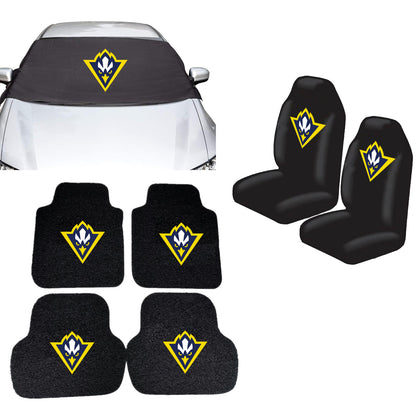 UNCW Seahawks NCAA Car Front Windshield Cover Seat Cover Floor Mats