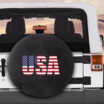 USA Flag Military Spare Tire Cover