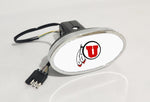 Utah Runnin' Utes NCAA Hitch Cover LED Brake Light for Trailer