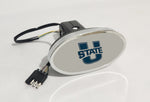 Utah State Aggies NCAA Hitch Cover LED Brake Light for Trailer