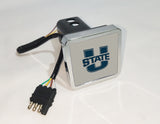 Utah State Aggies NCAA Hitch Cover LED Brake Light for Trailer