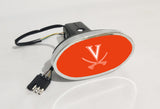 Virginia Cavaliers NCAA Hitch Cover LED Brake Light for Trailer
