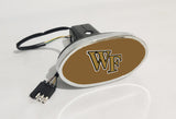 Wake Forest Demon Deacons NCAA Hitch Cover LED Brake Light for Trailer