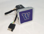 Washington Huskies NCAA Hitch Cover LED Brake Light for Trailer