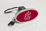 Washington State Cougars NCAA Hitch Cover LED Brake Light for Trailer