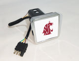 Washington State Cougars NCAA Hitch Cover LED Brake Light for Trailer