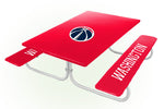 Washington Wizards NBA Picnic Table Bench Chair Set Outdoor Cover