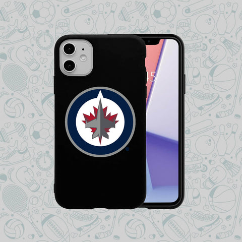 Phone Case Rubber Plastic NHL-Winnipeg Jets Print