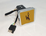 Wyoming Cowboys NCAA Hitch Cover LED Brake Light for Trailer