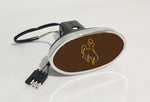Wyoming Cowboys NCAA Hitch Cover LED Brake Light for Trailer