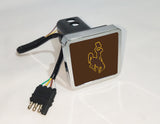 Wyoming Cowboys NCAA Hitch Cover LED Brake Light for Trailer